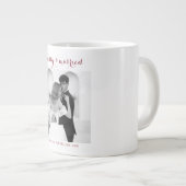 Merry & Married - Personalized Newlywed Christmas  ジャンボコーヒーマグカップ (正面右)