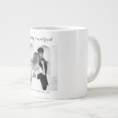 Merry & Married - Personalized Newlywed Christmas  ジャンボコーヒーマグカップ (正面右)