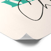 Merry Merry Merry Christmas Colourful Typography ポスター (角)