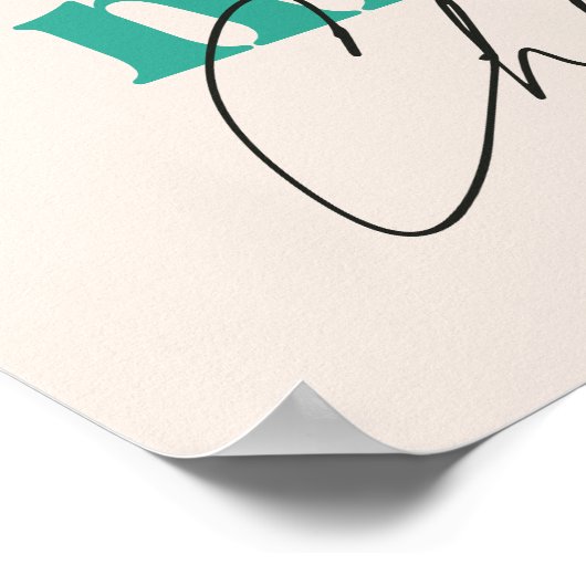 Merry Merry Merry Christmas Colourful Typography ポスター (角)