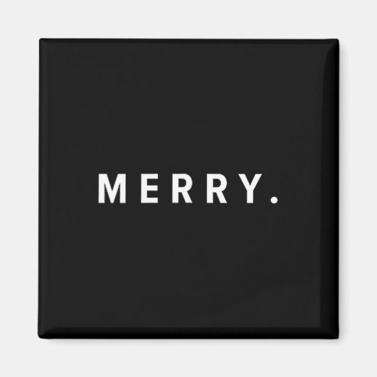 Merry. Minimalist Christmas Dry Humor Streetwear A マグネット (正面)