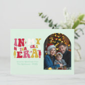 Merry Mint In My Nutcracker Era Christmas Photo シーズンカード (スタンド正面)