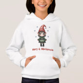 Merry & Mischievous Elf Kids Hoodie (正面)