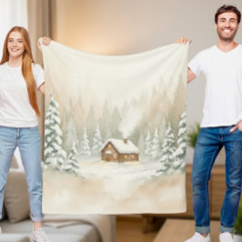 Merry Mist Cozy Fleece Blanket – 50"x60" フリースブランケット