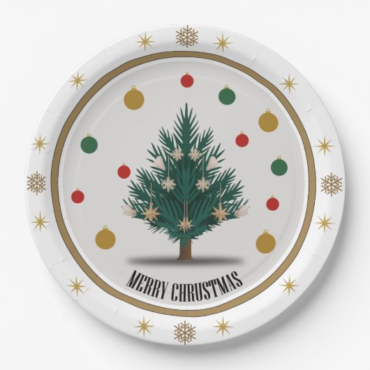 Merry Moments Christmas ペーパープレート (正面)