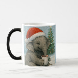 Merry Moments with a Cocoa-Loving Elephant Holiday モーフィングマグカップ