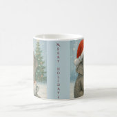 Merry Moments with a Cocoa-Loving Elephant Holiday モーフィングマグカップ (中央)