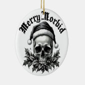 Merry Morbid Gothic Skull Ornament セラミックオーナメント (右)