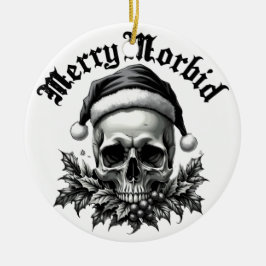 Merry Morbid Gothic Skull Ornament セラミックオーナメント