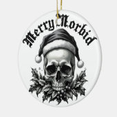 Merry Morbid Gothic Skull Ornament セラミックオーナメント (左)