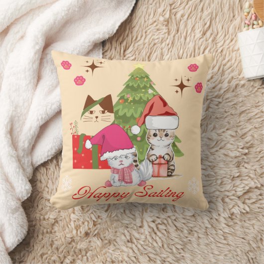 Merry Navigatos Christmas Pillow  クッション (ブランケット)