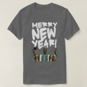 Merry New Year Beef Jerky Time  Tシャツ (デザイン正面)