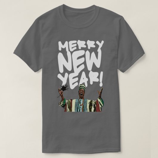 Merry New Year Beef Jerky Time  Tシャツ (デザイン正面)