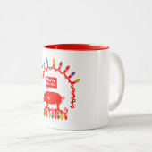 Merry Oink - Mass ツートーンマグカップ (正面右)