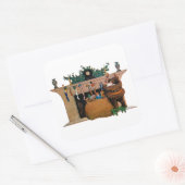 Merry Old Christmas Elf, Jessie Willcox Smith スクエアシール (封筒)