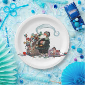 Merry Old Christmas Elf, Jessie Willcox Smith ペーパープレート (パーティー)