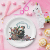 Merry Old Christmas Elf, Jessie Willcox Smith ペーパープレート (パーティー)