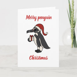 Merry penguin Christmas シーズンカード
