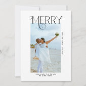 Merry  Photo Christmas Newlyweds シーズンカード (正面)