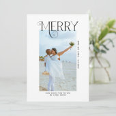 Merry  Photo Christmas Newlyweds シーズンカード (スタンド正面)
