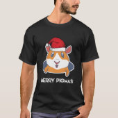Merry Pigmas Animal Guinea Pig Tシャツ (正面)