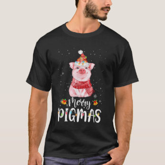 Merry Pigmas Funny Pig Christmas Pajama For Pig Lo Tシャツ