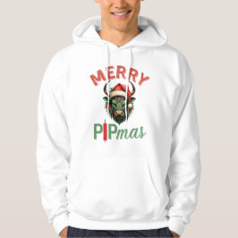 Merry PIPmas Trading Bull Christmas Design – Funny パーカ