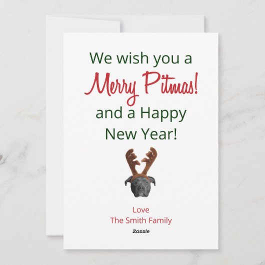 Merry Pitmas シーズンカード (裏面)