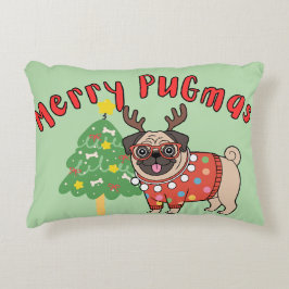 Merry PUGmas アクセントクッション