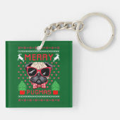 Merry Pugmas! Keychain キーホルダー (裏面)