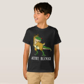 Merry Rexmas Reindeer T-rex Rudolph Dinosaur Chris Tシャツ (正面フル)