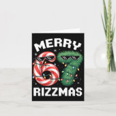 Merry Rizzmas 67 Candy Cane Tree Sungles Funny  カード (正面)