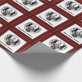 Merry Rockin Christmas Guitar Rock & Roll Musician ラッピングペーパー (角)