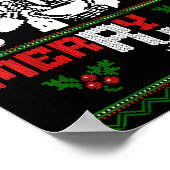 Merry Rx Mas Skeleton Pharmacist Pharmacy Tech Ugl ポスター (角)