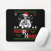 Merry Rx Mas Skeleton Pharmacist Pharmacy Tech Ugl マウスパッド (マウス)