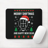 Merry Shiftmas And Happy New Manual Driver Christm マウスパッド (マウス)