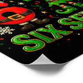 Merry Six Seven Funny Meme 67 Christmas Couple Des ポスター (角)