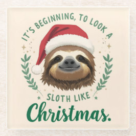 Merry Slothmas, Christmas Coaster ガラスコースター