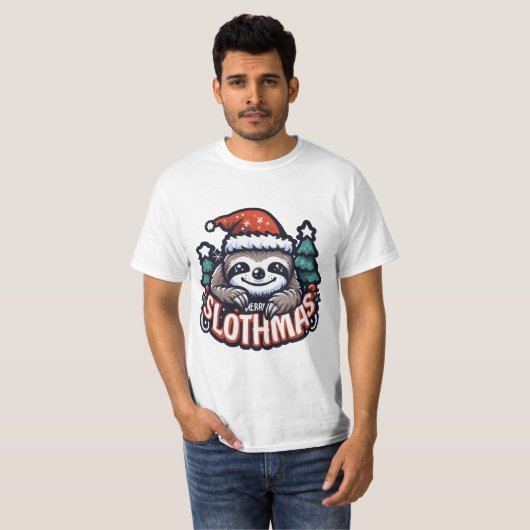 MERRY SLOTHMAS gift Tシャツ (正面フル)