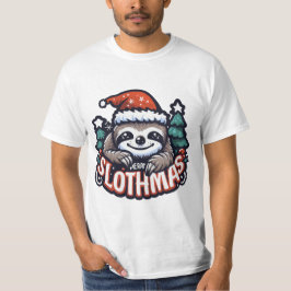 MERRY SLOTHMAS gift Tシャツ