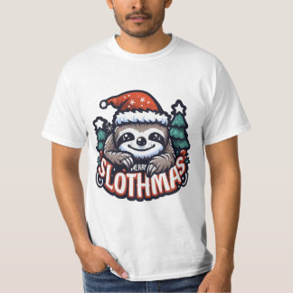 MERRY SLOTHMAS gift Tシャツ
