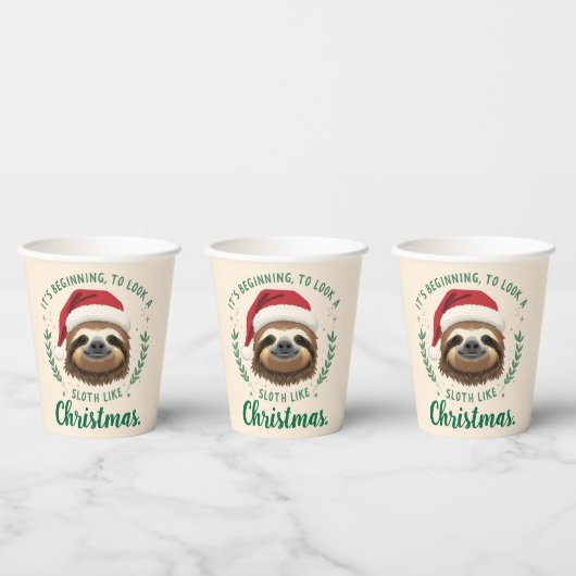 Merry Slothmas, Paper Cups 紙コップ (複数)