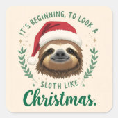 Merry Slothmas, Stickers スクエアシール (正面)