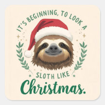 Merry Slothmas, Stickers