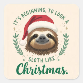 Merry Slothmas, Stickers スクエアシール
