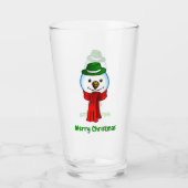 Merry Snowman with his Red Scarf タンブラーグラス (裏面)