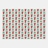Merry Snowman with his Red Scarf ラッピングペーパーシート (正面)