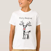 Merry Stressmas Rudolph T-shirt Tシャツ (正面)