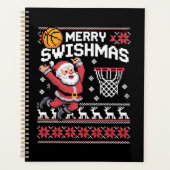 Merry Swishmas Basketball Ugly Christmas Xmas  プランナー手帳 (正面)