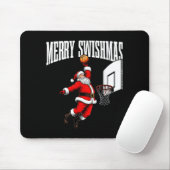 Merry Swishmas Basketball Ugly Christmas Xmas Men  マウスパッド (マウス)